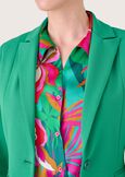 Giacca Cindy in tessuto screp VERDE GARDENBLUE OLTREMARE  Donna immagine n. 2