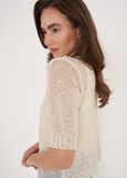 Cardigan Chantal Lurex Con Paillettes BEIGE LATTEGOLD Donna immagine n. 2