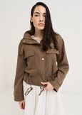 Gaia aviator style short jacket MARRONE Woman image number 2