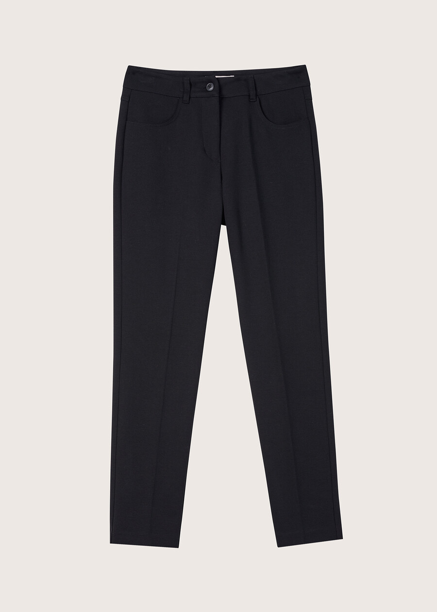 Pantalone Kate in punto Milano NERO BLACKBLUE OLTREMARE  Donna , immagine n. 5
