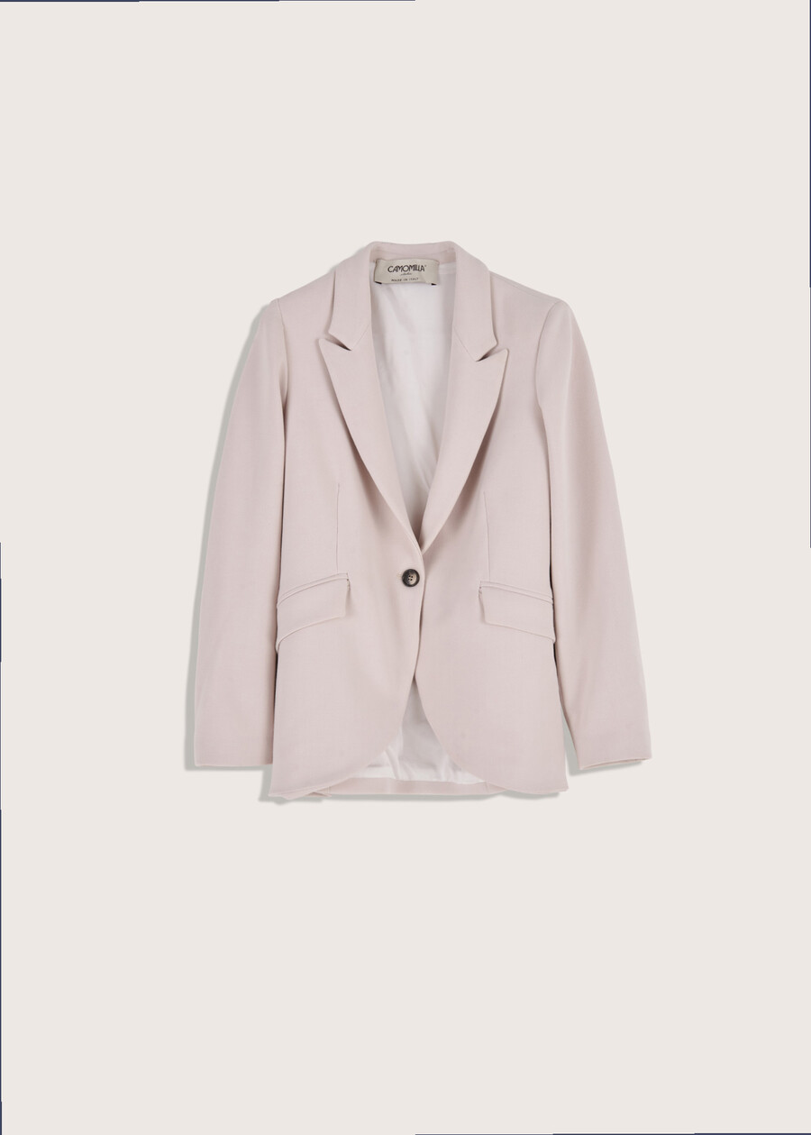 Giulietta blazer in triple crepe BEIGE LANA Woman , image number 4