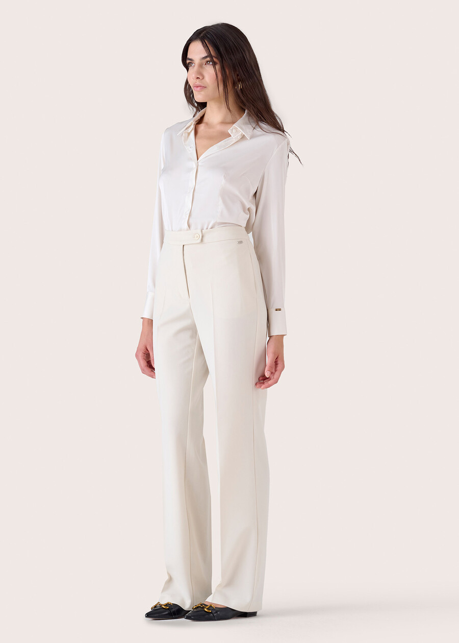 Pantalone Giorgia in tessuto tecnico NERO BLACKBEIGE GESSOBLU Donna , immagine n. 3