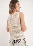Gilet Gemm In Crochet BEIGE LATTE Donna immagine n. 3