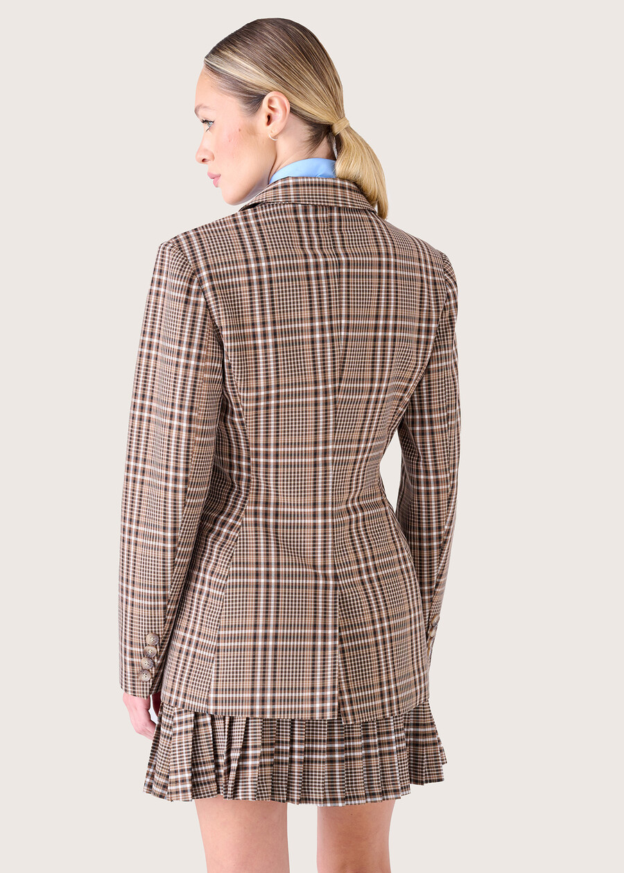 Giacca Gighen a fantasia check MARRONE TIERRA Donna , immagine n. 4