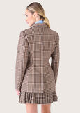 Giacca Gighen a fantasia check MARRONE TIERRA Donna immagine n. 4