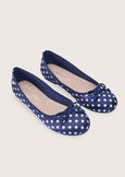 Ballerina Shelly in satin a pois BLUE OLTREMARE  Donna immagine n. 2