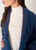 Mantella Micaela con frange BLU MIDNIGHTVIOLA VINACCIA Donna immagine n. 2