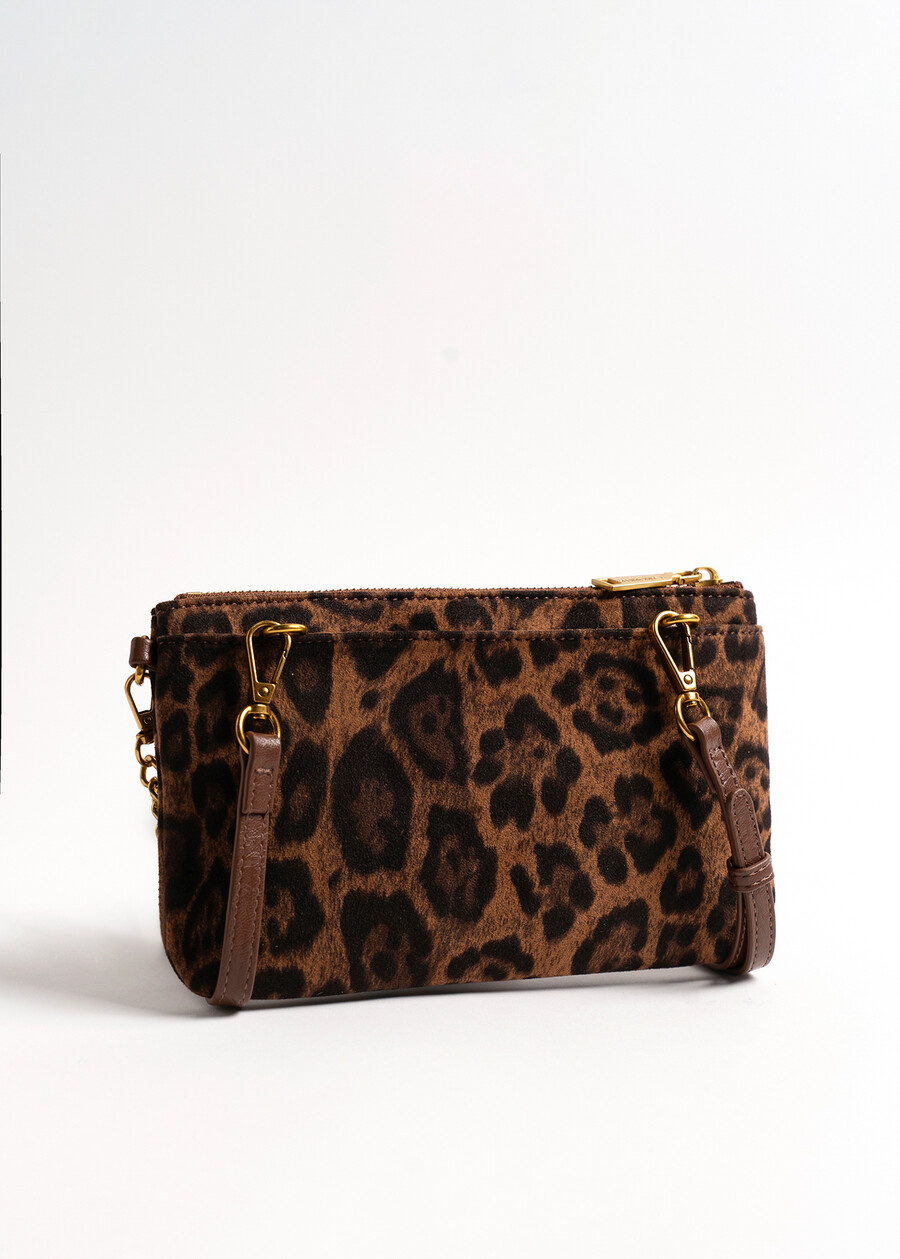 Tonga Sauvage animal print crossbody MARRONE CARAMELLO Woman , image number 2