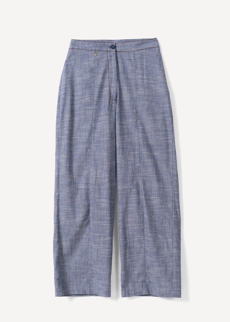 Pantaloni Piggy gamba larga DENIM Donna , immagine n. 6