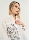 Camicia Calyda in cotone con ricami BIANCO WHITE Donna immagine n. 2