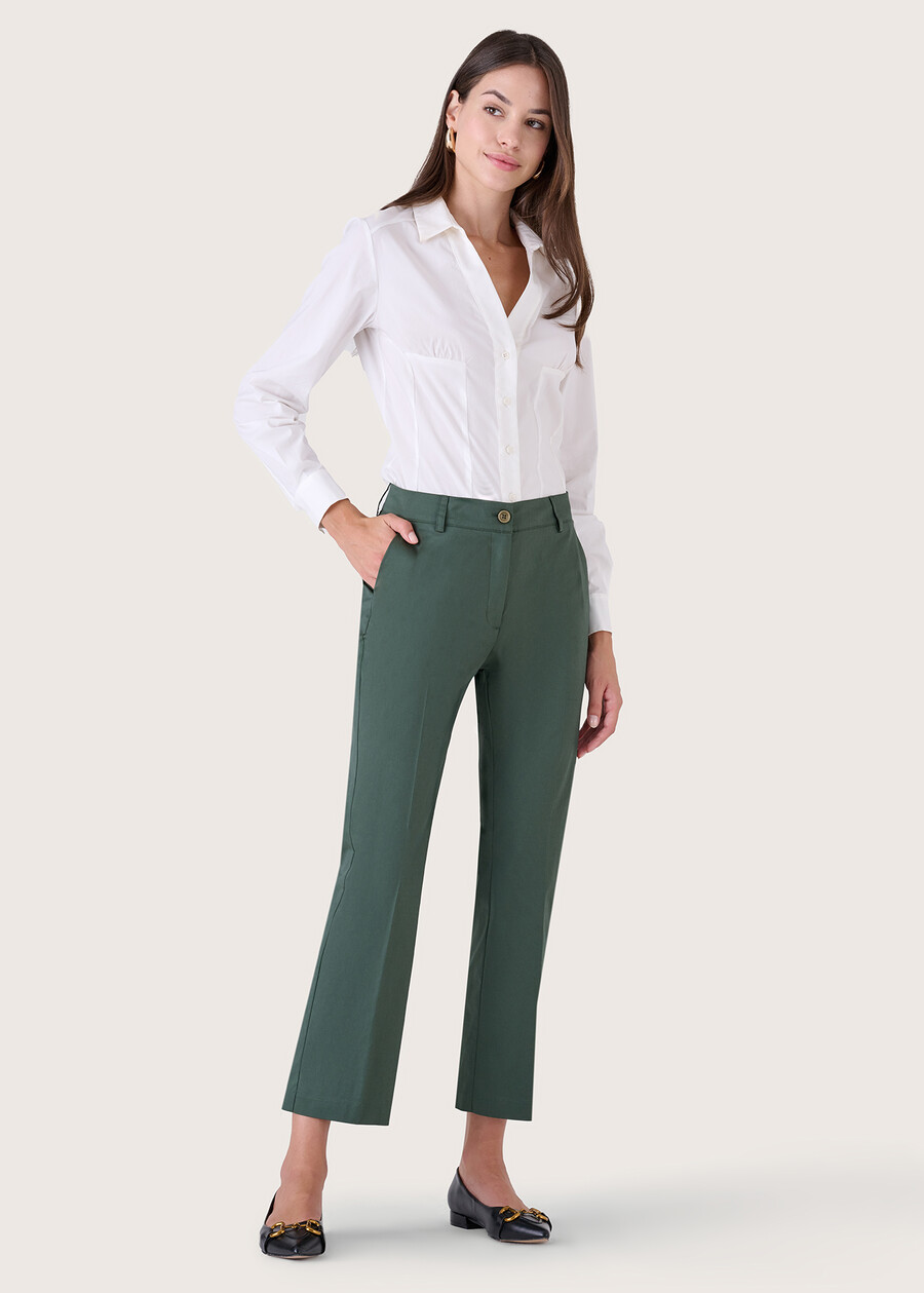 Pantalone Jacqueline in cotone VERDENERO BLACK Donna , immagine n. 1