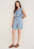 Top Tally in lyocell
 DENIM MEDIUM DENIM Donna immagine n. 4