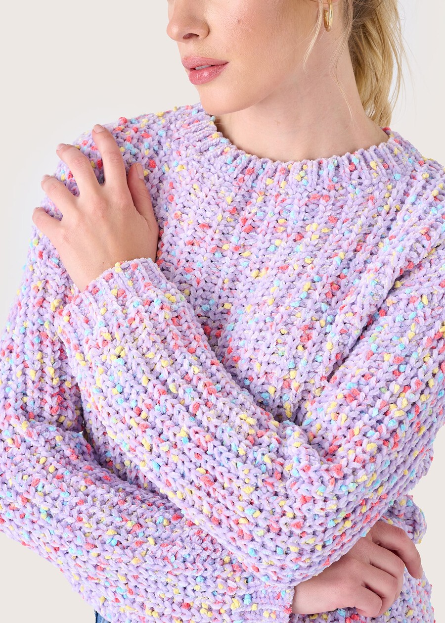 Malabo chenille jumper ROSA PETALO Woman , image number 3