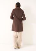 Chris single-breasted diagonal wool-blend coat BEIGE LATTEMARRONE Woman image number 5