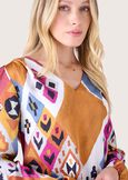Blusa Kate in satin MARRONE SUGHERO Donna immagine n. 2