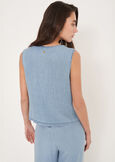 Gilet Genge in cotone e lino

 DENIM MEDIUM DENIM Donna immagine n. 3