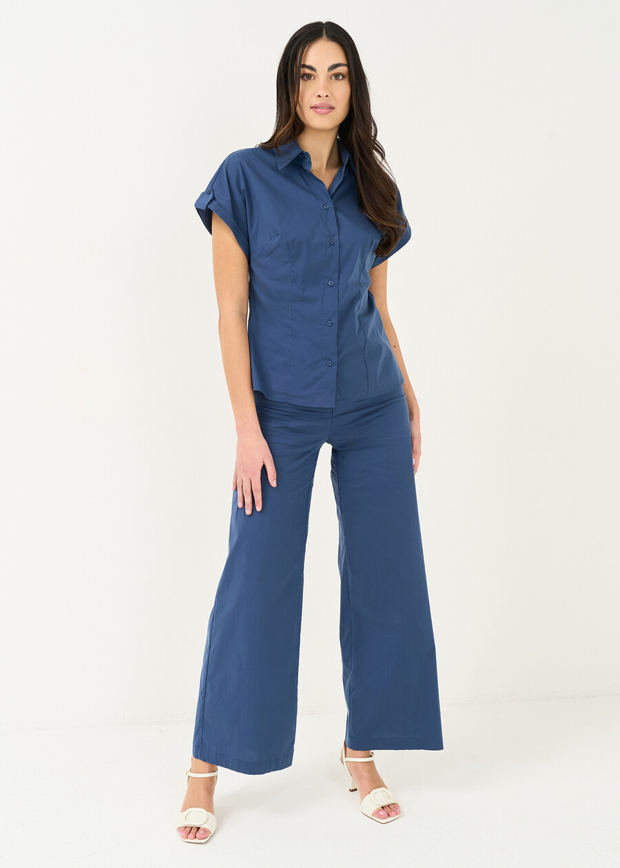 Pantaloni Paok a gamba ampia BLU AVION Donna , immagine n. 1