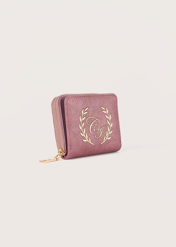 Mini portafoglio Palm in ecopelle ROSA MALVABLU INCHIOSTRO Donna null