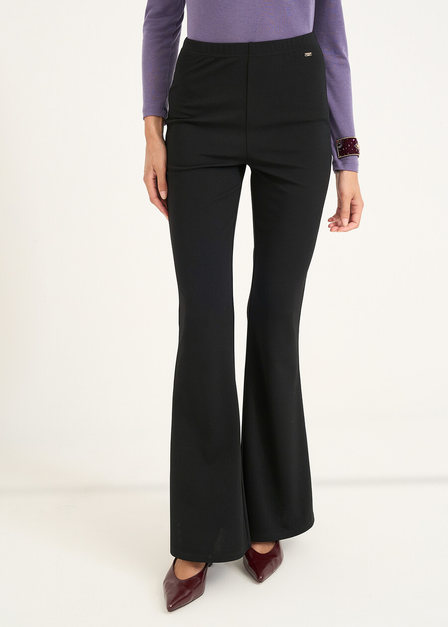 Pantaloni Victoria a zampa ROSSO BORDEAUXVERDE GARDENMARRONENERO Donna , immagine n. 2
