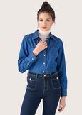 Carly 100% cotton denim shirt DENIM Woman image number 2