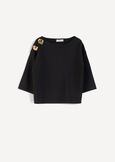 Mony knit top with gold details NERO Woman image number 5