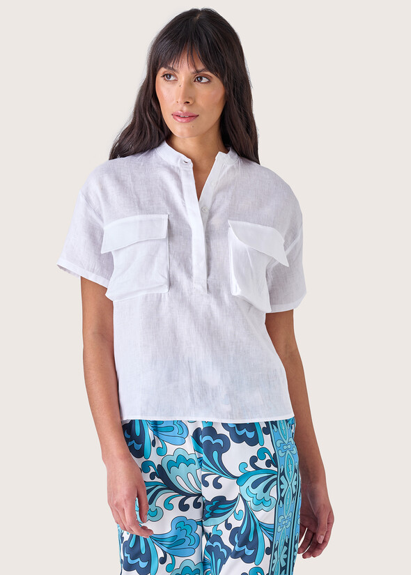 Camicia Cleope 100% lino BIANCO Donna null