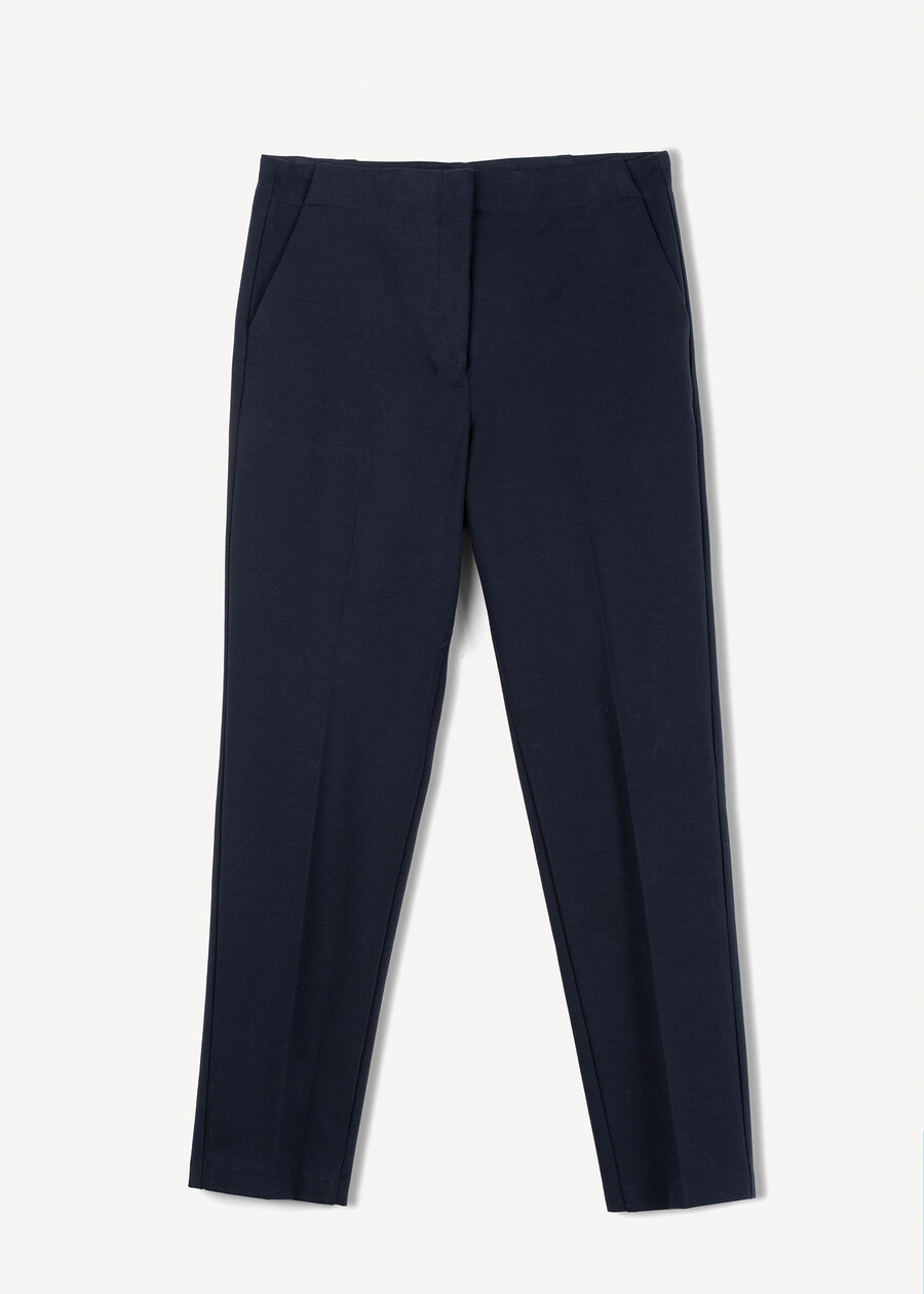 Piky Milano-stitch trousers BLUROSSO CHIANTI Woman , image number 4
