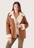 Cappotto Chloe in eco-suede MARRONE TIERRA Donna immagine n. 2