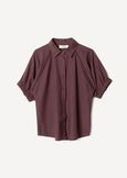 Camicia Catty in viscosa e lino
 VIOLA MELANZANABIANCO BURRO Donna immagine n. 5