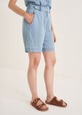 Bermuda Berlino in lyocell DENIM MEDIUM DENIM Donna immagine n. 2