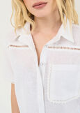 Clelia shirt with lace details BIANCO WHITE Woman image number 2