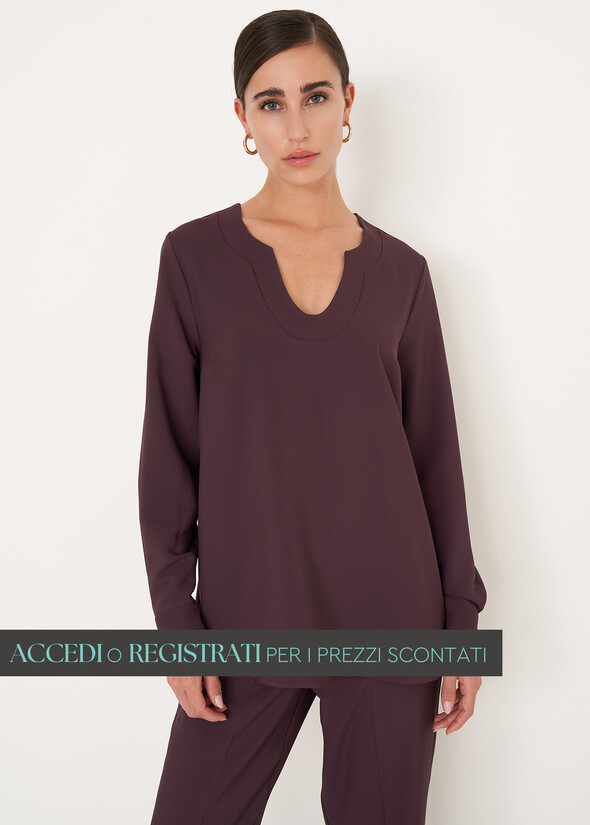 Blusa Charlen in cady VIOLA VINACCIA Donna null