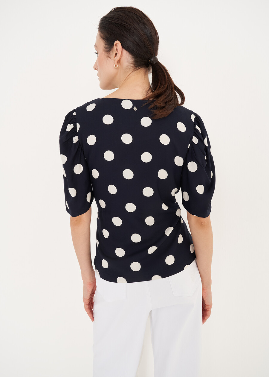 Blusa Baby A Pois BLU NAVY Donna , immagine n. 4