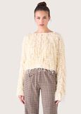 Maglia sfrangiata Samoa BEIGE LATTE Donna immagine n. 1