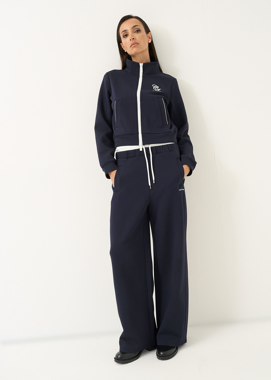 Pantalone Pat effetto doppio cintura BLU Donna , immagine n. 1