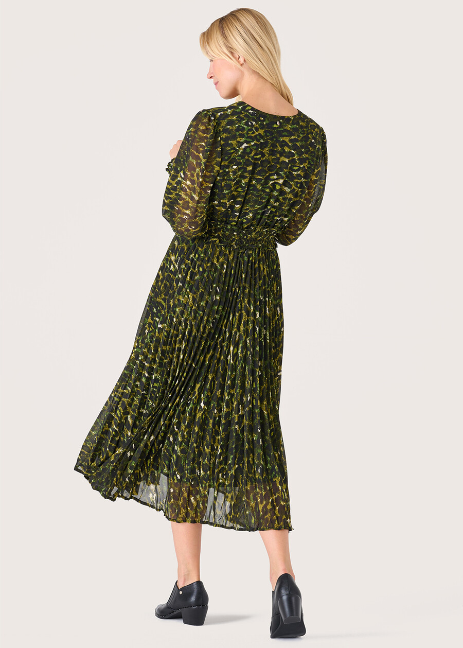 Abito midi Alis in georgette VERDE MUSCHIO Donna , immagine n. 3
