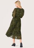 Abito midi Alis in georgette VERDE MUSCHIO Donna immagine n. 3