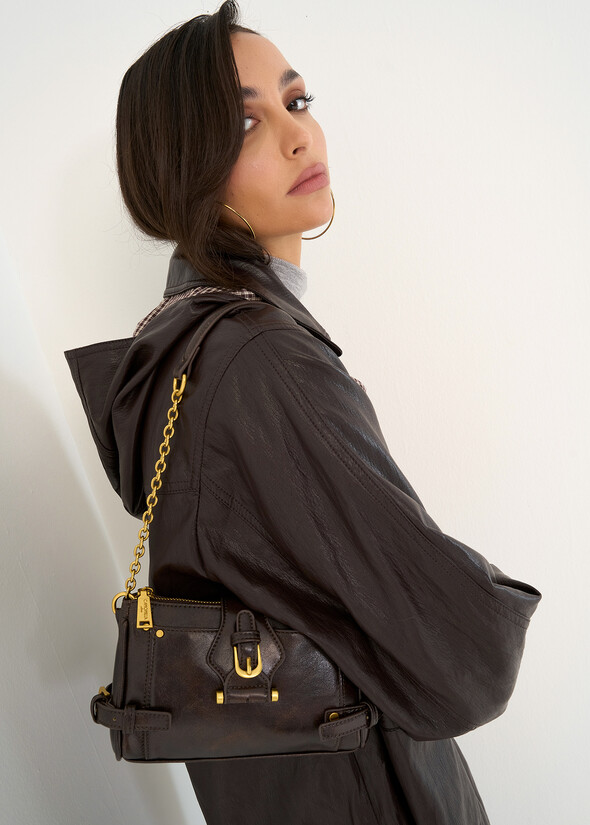 Pochette Badia ecopelle spazzolata MARRONE Donna null