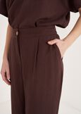 Pantaloni Pencil Vita Alta MARRONE JAVA Donna immagine n. 4