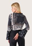 Rosa double-fabric blouse NERO Woman image number 3