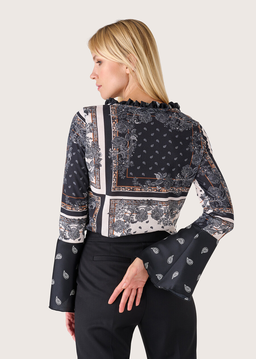 Rosa double-fabric blouse, Woman  , image number 2
