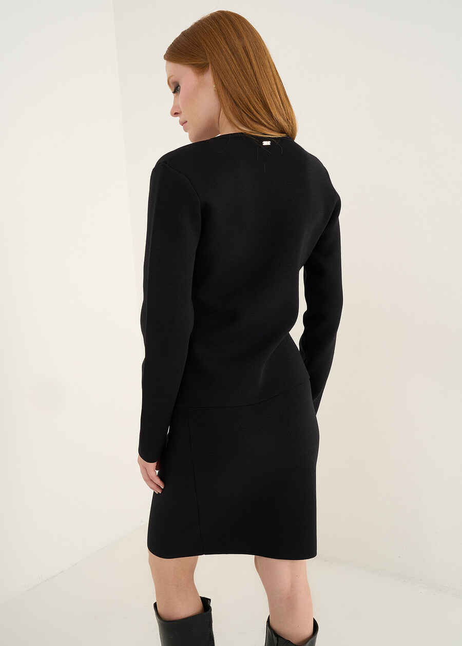 Mary knit top with gold hardware NERO Woman , image number 3
