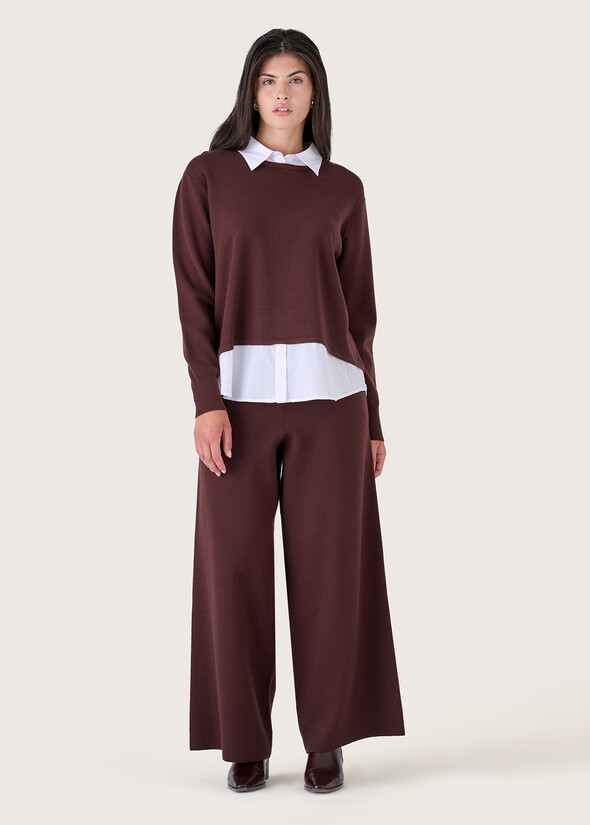 Pantalone a palazzo Polly MARRONE JAVA Donna null