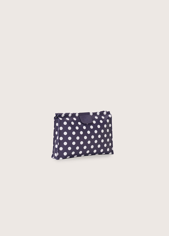 Baik polka dot eco-leather beauty case BLUE OLTREMARE  Woman null
