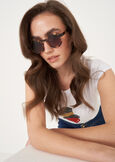 Occhiali Da Sole Tondi Marrone-Beige MARRONE Donna immagine n. 1
