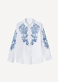 Carolyn embroidered cotton shirt BIANCO WHITE Woman image number 4