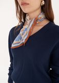 Maglia Micol in viscosa e cotone BLU MIDNIGHTBIANCO BURRO Donna immagine n. 3