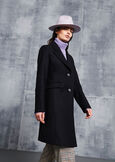 Cappotto Clotilde in panno NERO BLACKGRIGIO MEDIUM GREY Donna immagine n. 1