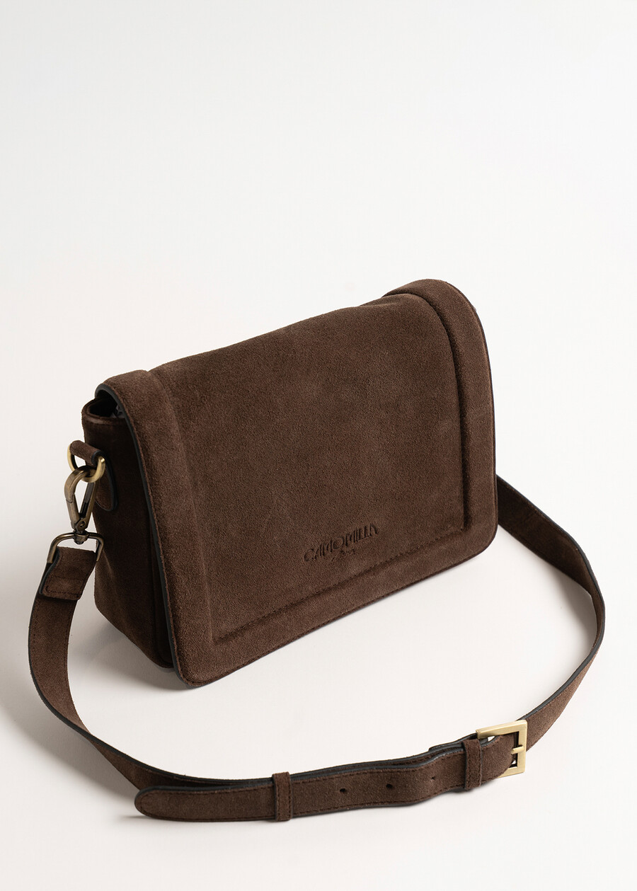 Tracolla Balema in vera pelle NERO BLACKMARRONE CAFFE Donna , immagine n. 2