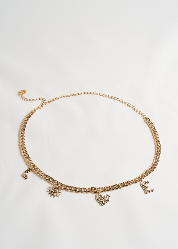 Cintura Chantal lettering Love GOLD Donna null